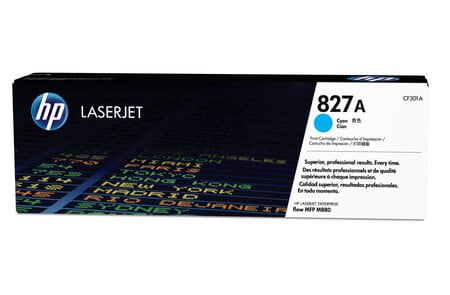 HP 827A Cyan Original LaserJet Toner Cartridge