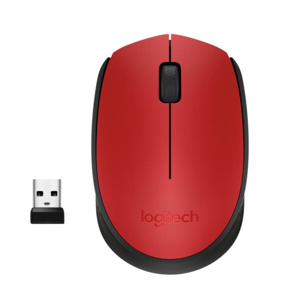 Logitech M171 Red-K mouse Ambidextrous RF Wireless Optical 1000 DPI