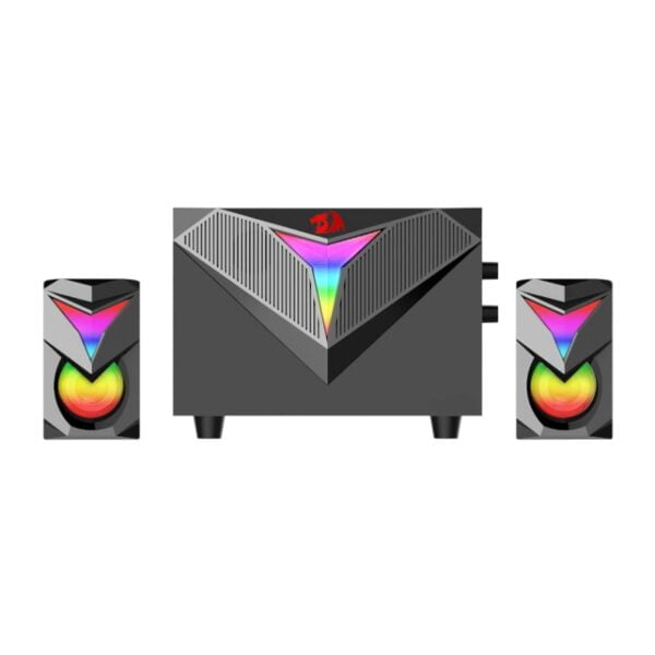 Enhance your gaming audio experience with the Redragon 11W Toccata RGB 2.1 PC Gaming Speaker Set. It features 2 x 3W speakers and a 5W subwoofer