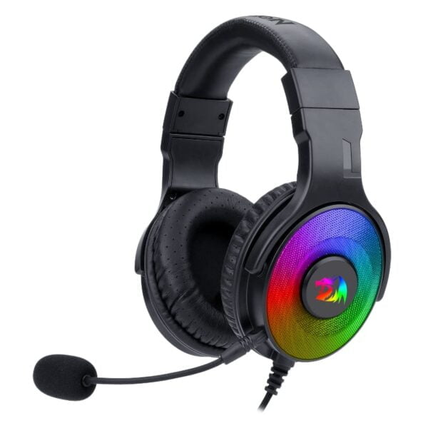 Experienced enhanced gaming sound with the Redragon H350 Pandora USB+3.5mm Aux RGB Gaming Headset. It features 7.1 Surround Sound Audio