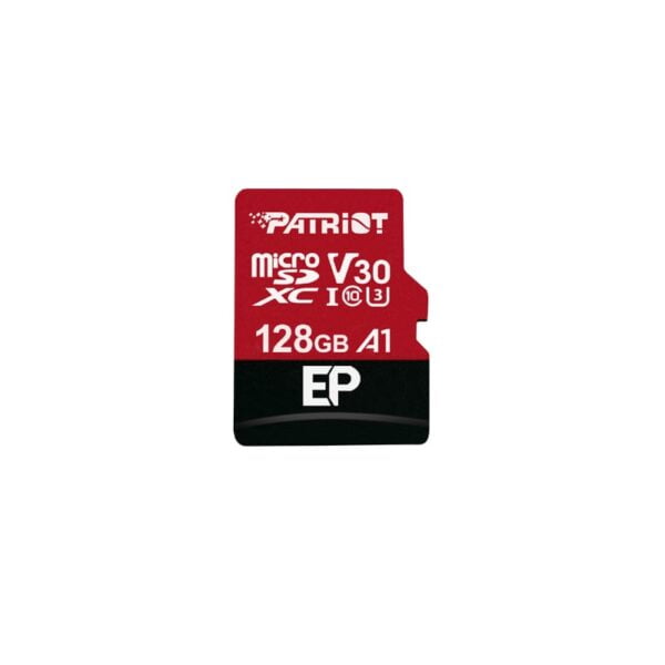 Enhance your Android's speed and storage with the Patriot EP V30 A1 128GB microSDXC Card. It offers A1 App Classification rating accompanied by read speeds of up to 90MB/s and write speeds of up to 80MB/s.