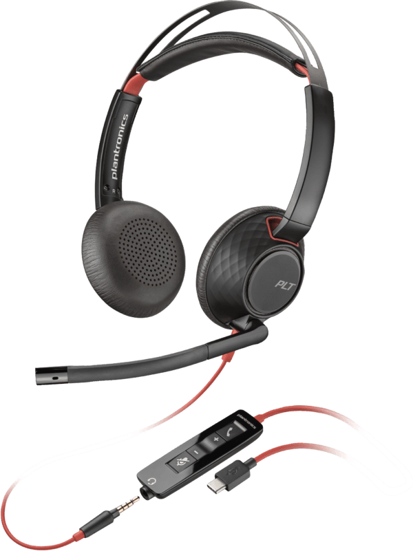 POLY BLACKWIRE 5220 M 3.5MM USB-A+C HEADSET