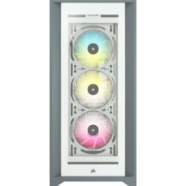 5000X RGB White Tempered Glass Mid-Tower; 2x 3.5'' |  4x 2.5'' Drive Bays; Up to 360mm Radiator compatible; 3x 120mm fan incl - Image 10