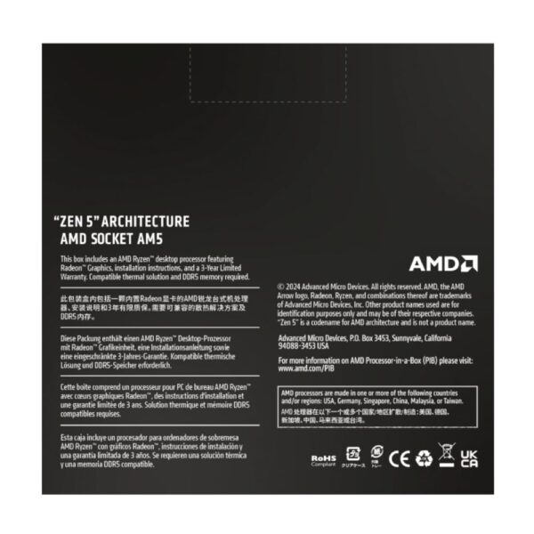 AMD RYZEN 9 9900X 12-Core 4.4GHZ AM5 CPU - Image 5