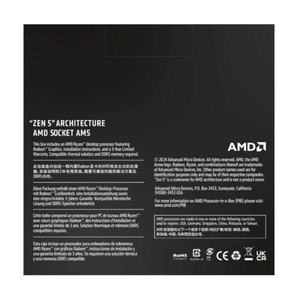 AMD RYZEN 5 9600X 6-Core 3.9GHz AM5 CPU - Image 5