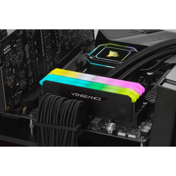 Corsair VENGEANCE RGB RS 16GB (1x16GB) DDR4 3600MHz C18 Memory Module - Black - Image 4