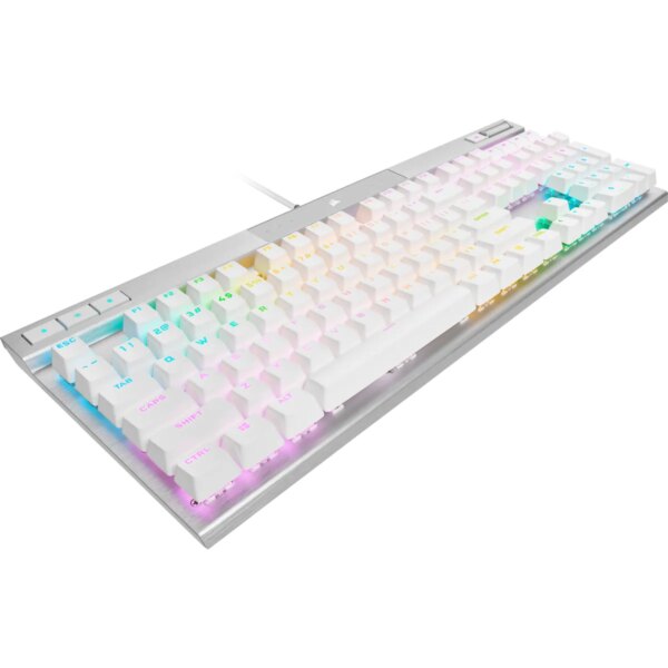 Corsair K70 PRO RGB Optical-Mechanical Gaming Keyboard - Corsair OPX switches - White - Image 9