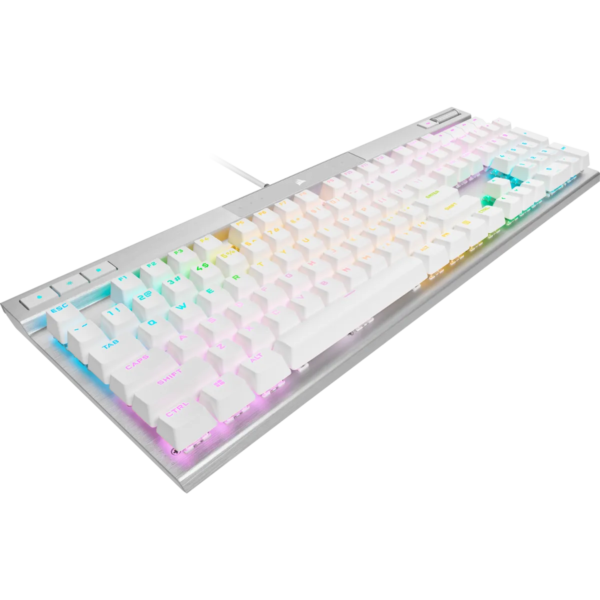 Corsair K70 PRO RGB Optical-Mechanical Gaming Keyboard - Corsair OPX switches - White - Image 7