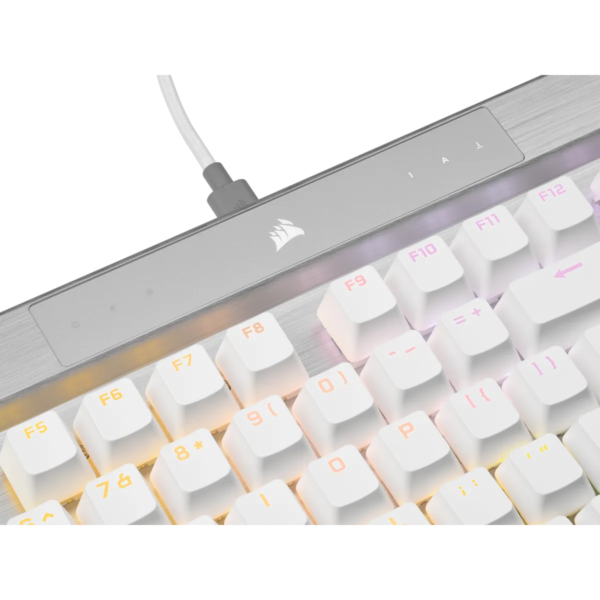 Corsair K70 PRO RGB Optical-Mechanical Gaming Keyboard - Corsair OPX switches - White - Image 5