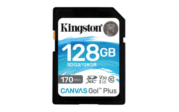 KINGSTON 128GB SDXC CANVAS GO PLUS 170R C10 UHS-I U3 V30