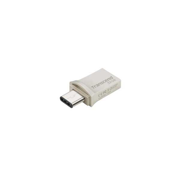 TRANSCEND 64GB JETFLASH 890 USB-C & USB 3.1 OTG FLASH DRIVE - SILVER - Image 10