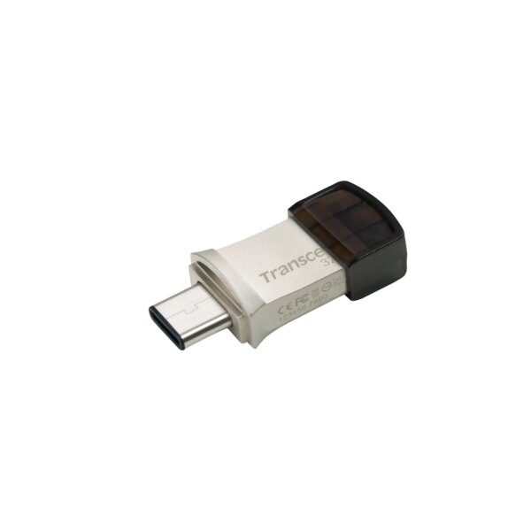 TRANSCEND 64GB JETFLASH 890 USB-C & USB 3.1 OTG FLASH DRIVE - SILVER - Image 9