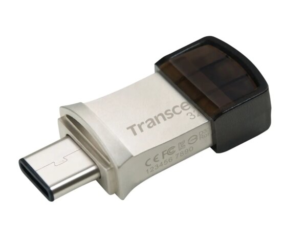 TRANSCEND 32GB JETFLASH 890 USB-C & USB 3.1 OTG FLASH DRIVE - SILVER - Image 7