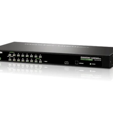 ATEN 16-Port PS/2-USB  VGA KVM Switch/Cascade/W/(US/EU/OUT) ADP. ATEN