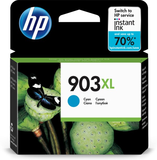 HP 903XL High Yield Cyan Original Ink Cartridge;~825 pages. (HP OfficeJet  6950/6960/6970 series (HP 907 NOT for 6950). - Image 7