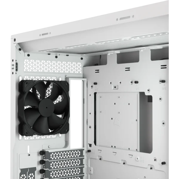 5000D Airflow White Tempered Glass Mid-Tower - 4x3.5''; 2x2.5''; Up to 360mm Liquid Coolers - ATX Chassis - Image 18