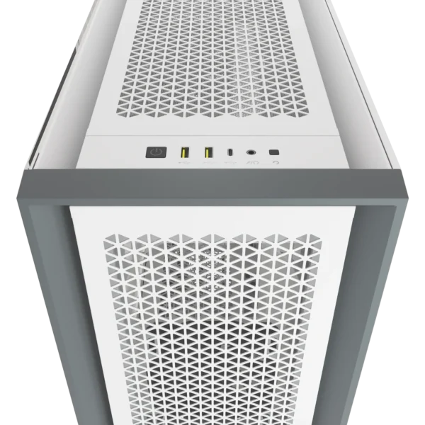 5000D Airflow White Tempered Glass Mid-Tower - 4x3.5''; 2x2.5''; Up to 360mm Liquid Coolers - ATX Chassis - Image 13