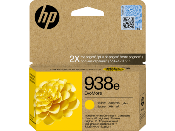 HP 938E EVOMORE YELLOW ORIGINAL INK CARTRIDGE
