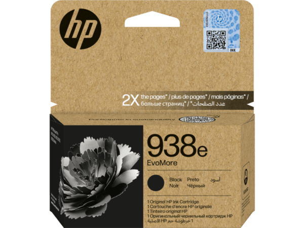 HP 938E EVOMORE BLACK ORIGINAL INK CARTRIDGE