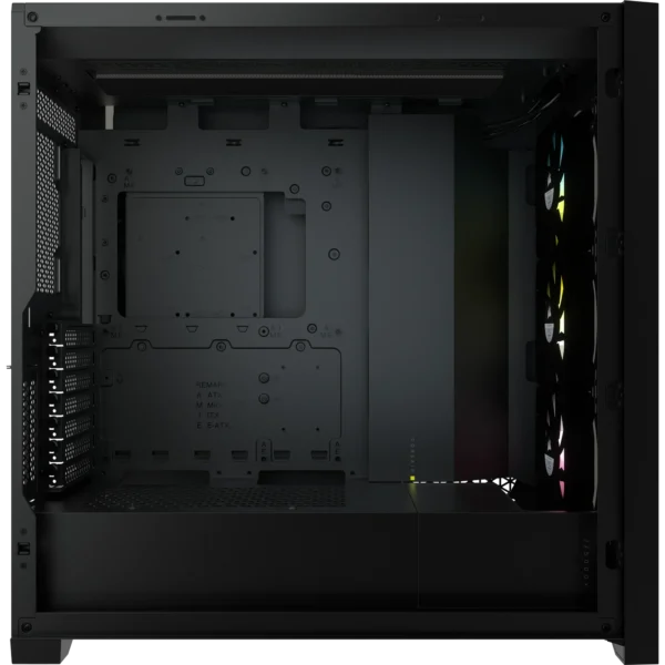 5000X RGB Black Tempered Glass Mid-Tower; 2x 3.5'' |  4x 2.5'' Drive Bays; Up to 360mm Radiator compatible; 3x 120mm fan incl - Image 32