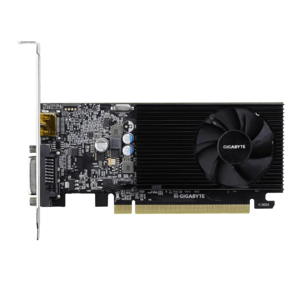 GIGABYTE nVidia GeForce GT 1030 - 2GB GDDR4; 64-Bit Memory Bus; PCI Express 2.0; 1x Dual-Link DVI-D; 1x HDMI; Low Profile - Image 4