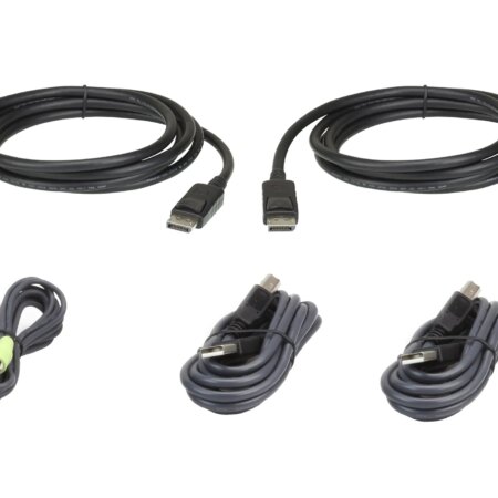 ATEN 1.8M Dual Display DisplayPort Secure KVM Cable Kit