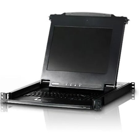 ATEN 17'' SLIDEAWAY CONSOLE PS/2 VGA LCD Console W/(US99KB/USKB/SPKB)/W/(US/EU/OUT) CORD ATEN.