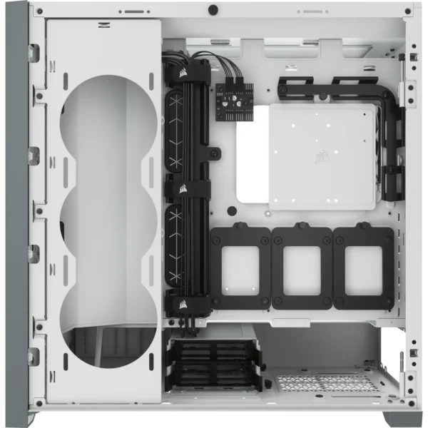5000D Airflow White Tempered Glass Mid-Tower - 4x3.5''; 2x2.5''; Up to 360mm Liquid Coolers - ATX Chassis - Image 16