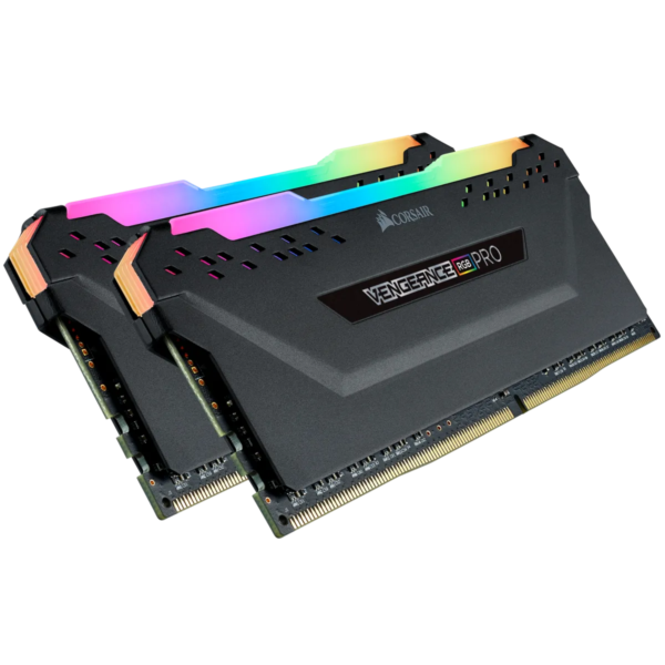 Corsair VENGEANCE® RGB PRO 16GB (2 x 8GB) DDR4 DRAM 3600MHz C18 Memory Kit; 18-22-22-42; 1.35V; Black. - Image 3