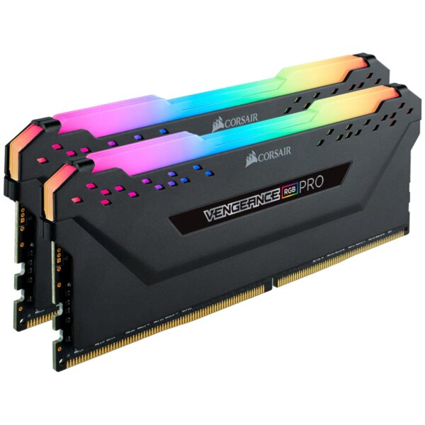 Corsair VENGEANCE® RGB PRO 16GB (2 x 8GB) DDR4 DRAM 3600MHz C18 Memory Kit; 18-22-22-42; 1.35V; Black. - Image 4