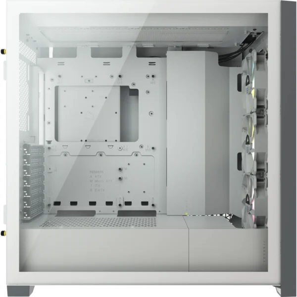 5000X RGB White Tempered Glass Mid-Tower; 2x 3.5'' |  4x 2.5'' Drive Bays; Up to 360mm Radiator compatible; 3x 120mm fan incl - Image 21