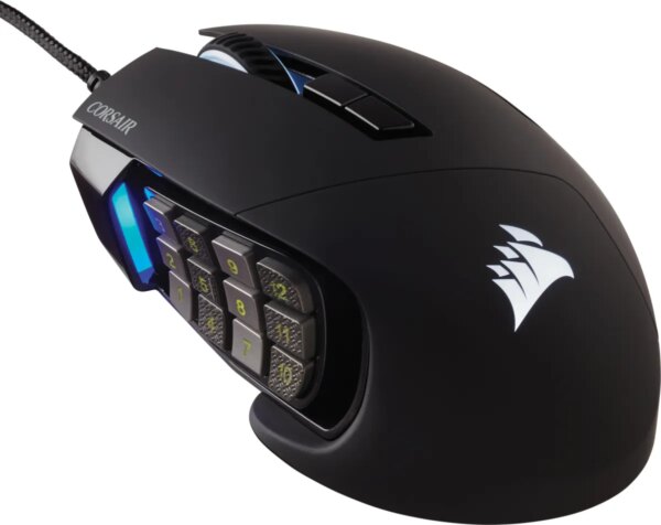 Corsair SCIMITAR ELITE RGB Optical MOBA/MMO Gaming Mouse; 18;000 DP; Black - Image 28