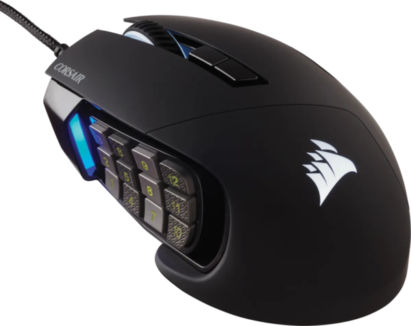 Corsair SCIMITAR ELITE RGB Optical MOBA/MMO Gaming Mouse; 18;000 DP; Black - Image 24