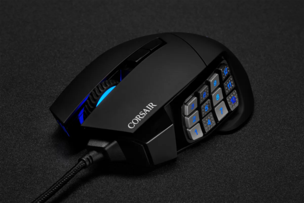 Corsair SCIMITAR ELITE RGB Optical MOBA/MMO Gaming Mouse; 18;000 DP; Black - Image 9