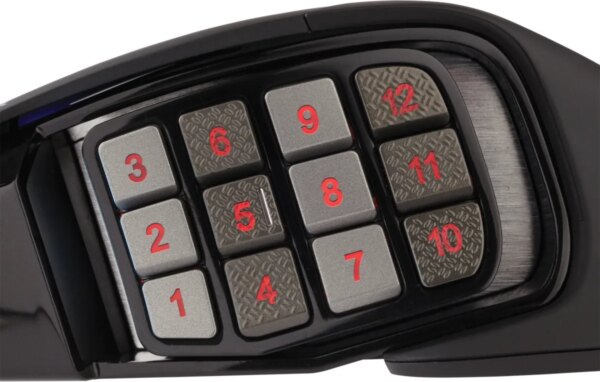 Corsair SCIMITAR ELITE RGB Optical MOBA/MMO Gaming Mouse; 18;000 DP; Black - Image 10