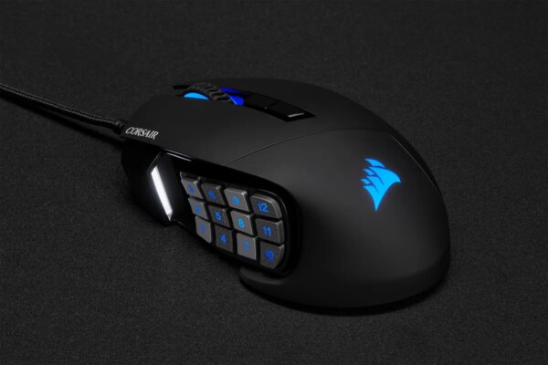 Corsair SCIMITAR ELITE RGB Optical MOBA/MMO Gaming Mouse; 18;000 DP; Black - Image 13