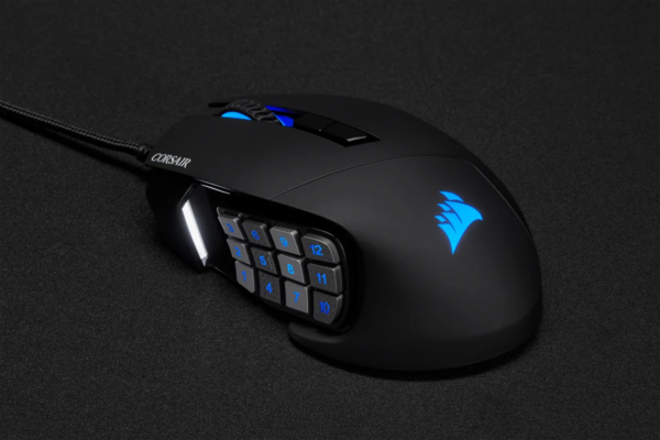 Corsair SCIMITAR ELITE RGB Optical MOBA/MMO Gaming Mouse; 18;000 DP; Black - Image 22