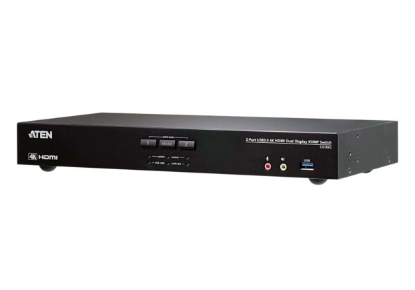 ATEN 2-Port USB 3.0 4K HDMI Dual Display KVMP Switch - Image 3