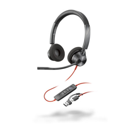 POLY BLACKWIRE 3320 USB-A+C HEADSET
