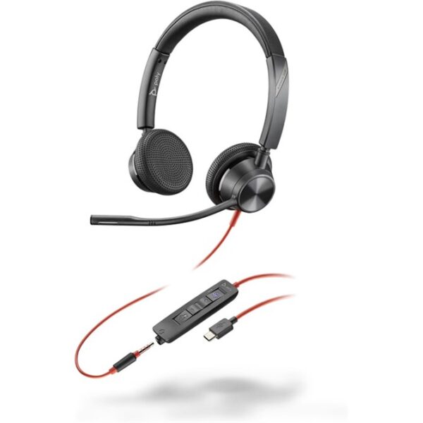 POLY BLACKWIRE 3325 STEREO MICROSOFT TEAMS CERTIFIED HEADSET