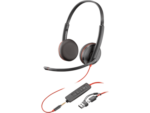 POLY BLACKWIRE 3225 STEREO USB-C HEADSET HEADSET