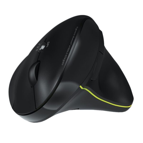 Port Connect Wireless Rechargeable Ergonoc Mouse Bluetooth_x000D_- Black - Image 2