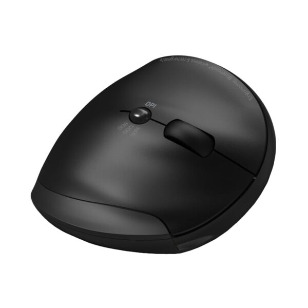 Port Connect Wireless Rechargeable Ergonoc Mouse Bluetooth_x000D_- Black - Image 3