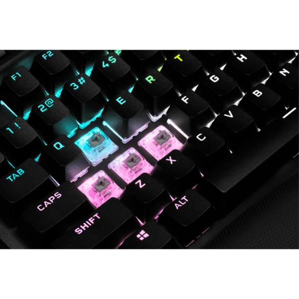 Corsair K70 RGB TKL Mechanical Gaming Keyboard; Backlit RGB LED; Cherry MX Speed Keyswitches; Black - Image 3