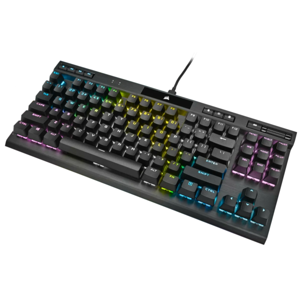 Corsair K70 RGB TKL Mechanical Gaming Keyboard; Backlit RGB LED; Cherry MX Speed Keyswitches; Black