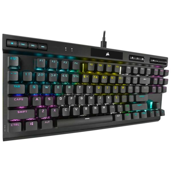 Corsair K70 RGB TKL Mechanical Gaming Keyboard; Backlit RGB LED; Cherry MX Speed Keyswitches; Black - Image 8