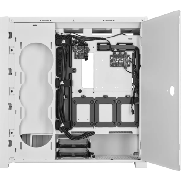 iCUE 5000X RGB QL Edition True White Mid-Tower ATX Case; 2x 3.5'' |  4x 2.5'' Drive Bays; Up to 360mm Radiator compatible. - Image 11