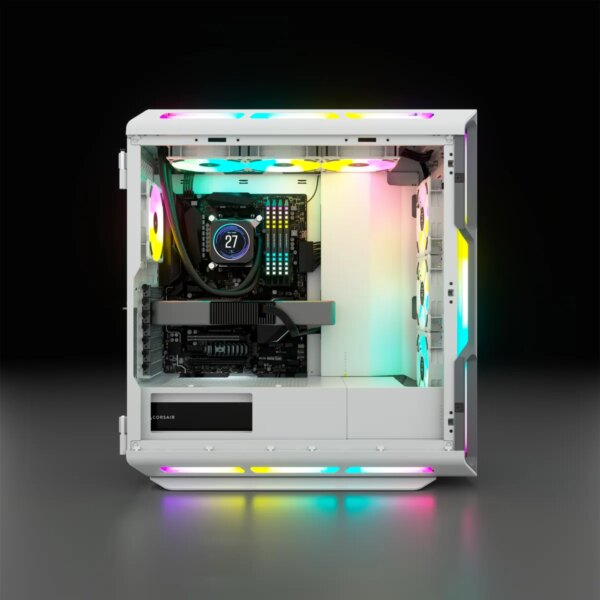 5000T RGB White Tempered Glass Mid-Tower; 2x 3.5'' |  4x 2.5'' Drive Bays; Up to 360mm Radiator compatible; 4x 120mm fan incl - Image 30
