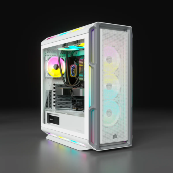 5000T RGB White Tempered Glass Mid-Tower; 2x 3.5'' |  4x 2.5'' Drive Bays; Up to 360mm Radiator compatible; 4x 120mm fan incl - Image 11