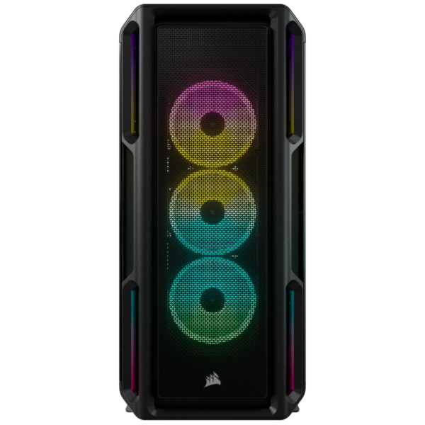 5000T RGB Black Tempered Glass Mid-Tower; 2x 3.5'' |  4x 2.5'' Drive Bays; Up to 360mm Radiator compatible; 4x 120mm fan incl - Image 2